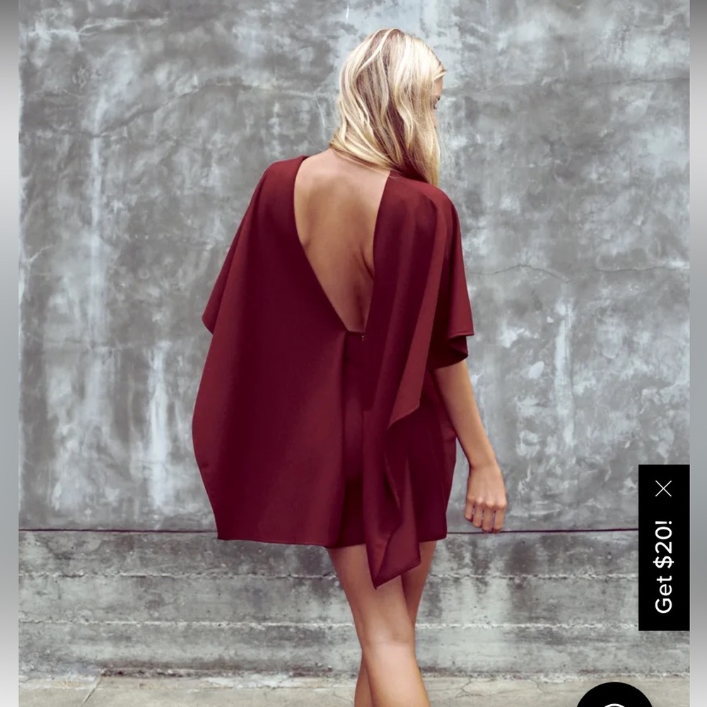 Lulus Best is Yet to Come Burgundy Backless Dress in burgundy